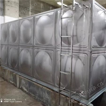 楼顶不锈钢储水箱 方形 组合式安装方便 生活饮用水消防储水专用水箱