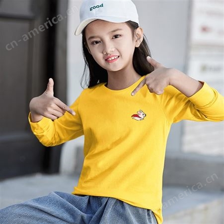 上海几元服装批发6至12岁女童长袖衫 早市男女童打底秋衣 义乌厂家服装