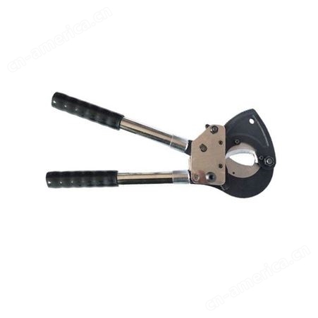 电工月牙断线钳J30棘轮切刀 长手柄硬质棘轮电缆剪钢芯铝绞线切刀