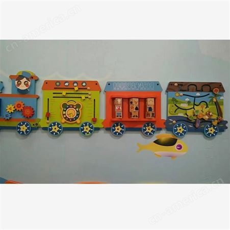 儿童启蒙益智墙面游戏 积木 幼儿园墙面玩具 幼儿园走廊木质玩具
