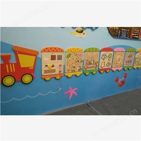 儿童启蒙益智墙面游戏 积木 幼儿园墙面玩具 幼儿园走廊木质玩具