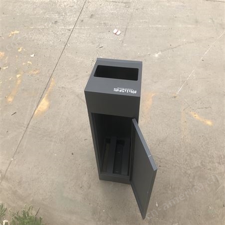广告/定制出售镀锌板广告垃圾桶 公园 步行街耐腐蚀垃圾箱