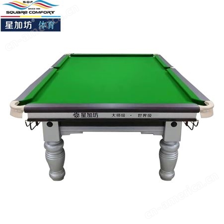 星加坊标准台球桌黑八美式家用球房桌球馆专用 银配标准版TQZ-2BZ
