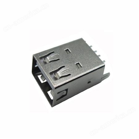 USB AF 180度加长插板 20.5直边 直脚母座 小米加长usb款