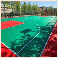 篮球场室外添速悬浮式地板网球场地坪弹扣运动拼接塑料地垫