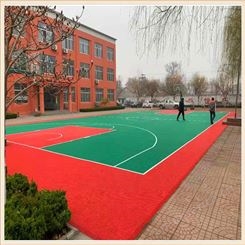 铜川篮球场运动悬浮地板 西安运动拼装地板 添速厂家