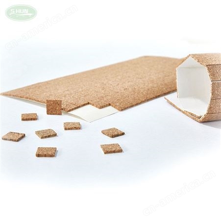 玻璃软木垫片厂家 玻璃软木胶垫 自粘软木脚垫 木门防撞垫 玻璃软木垫片定制