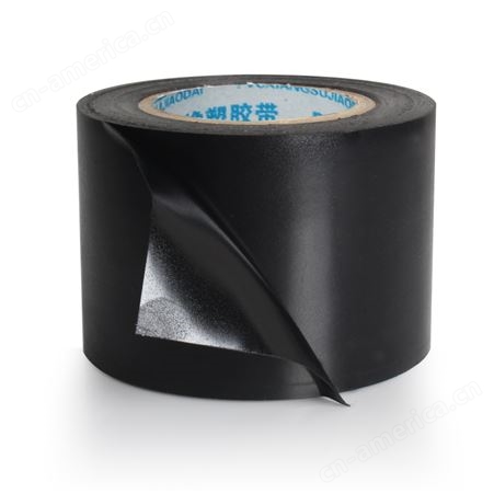 九环pvc橡塑保温管胶带管道遮挡装饰缠绕橡塑保温管套专用胶带黑