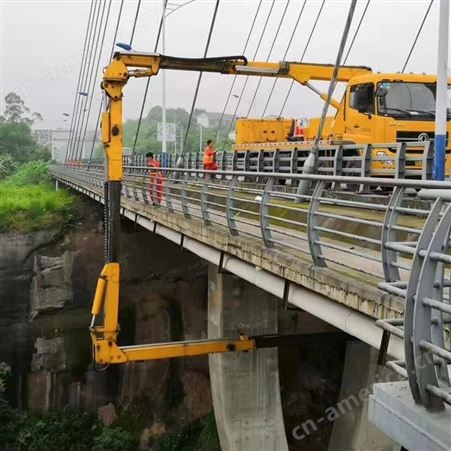 徐工牌臂架式桥梁检测车出租 用于拱桥底部施工设备 规格20米