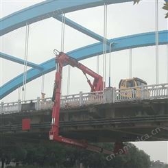 贵州市20米折臂式桥梁底部施工设备车出租厂家 质量有保证 放心使用 广东桥宇路桥