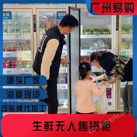自动卖菜机 无人生鲜柜加盟 小区自动售菜机 无人售货机果蔬自售柜 广州易购