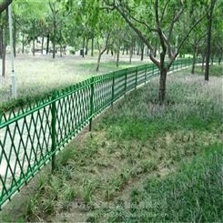 仿竹篱笆绿色围栏 花池竹节围栏 不锈钢仿竹护栏厂家